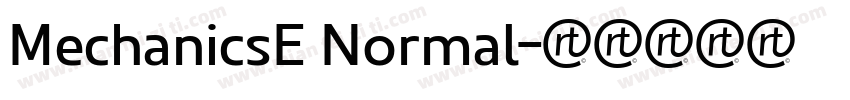 MechanicsE Normal字体转换